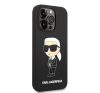 Karl Lagerfeld Liquid Ikonik NFT szilikon hátlap tok Apple iPhone 14 Pro Max, fekete