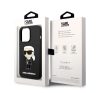 Karl Lagerfeld Liquid Ikonik NFT szilikon hátlap tok Apple iPhone 14 Pro Max, fekete