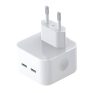 XO L102 hálózati gyorstöltő adapter 2x-Type-C, 35W, fehér