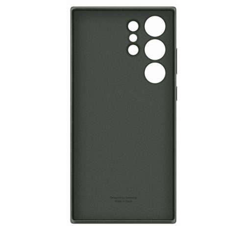 Samsung Galaxy S23 Ultra Leather Cover, gyári bőr tok, zöld, EF-VS918LG