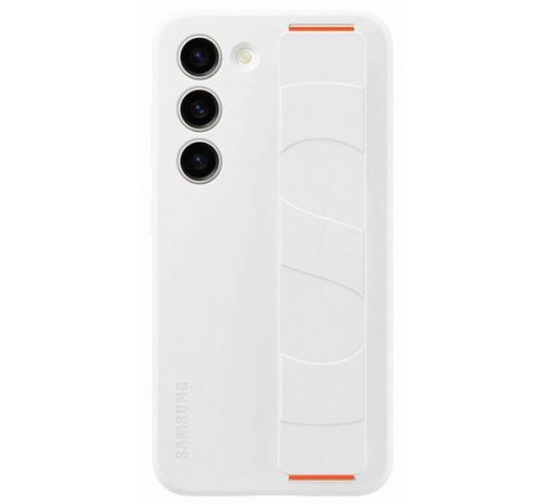 Samsung Galaxy S23 Silicone Grip, gyári szilikon tok, fehér, EF-GS911TW