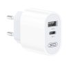 XO L97 hálózati gyorstöltő adapter USB, Type-C, 2,4A, fehér