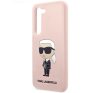 Karl Lagerfeld Silicone Ikonik Samsung Galaxy S23 szilikon tok, rózsaszín