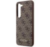 Guess 4G Metal Gold Samsung Galaxy S23 szilikon tok, barna