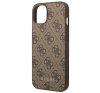 Guess 4G Metal Gold Apple iPhone 14 Plus hátlap tok, barna