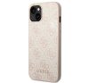 Guess 4G Metal Gold Apple iPhone 14 Plus hátlap tok, pink