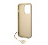 Guess 4G Charms Collection Apple iPhone 14 Pro Max hátlap tok, barna