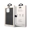 Karl Lagerfeld Leather Perforated Apple iPhone 14 Pro Max hátlap tok, fekete