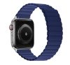 Phoner Rever Apple Watch forgatható mágneses szilikon szíj, 49/45/44/42mm, M/L, kék