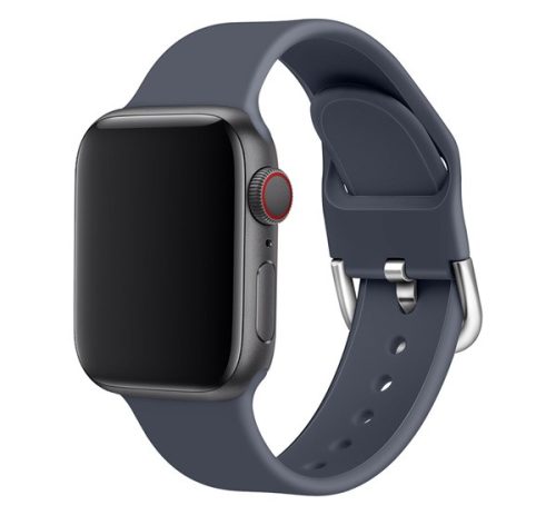 Phoner Clasp Apple Watch csatos szilikon szíj, 38/40/41mm, kékesszürke