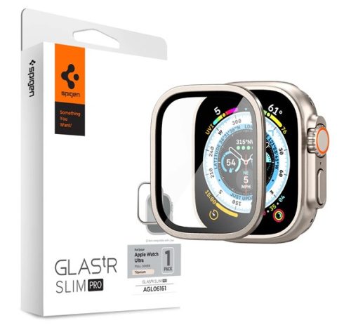 Spigen Glas.tR Slim Pro Apple Watch Ultra (49mm) tempered kijelzővédő fólia, titánium