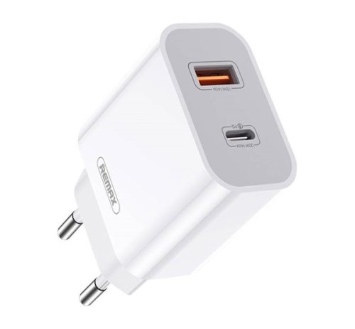 Remax RP-U68 hálózati töltő fej USB, Type-C, 20W, fehér