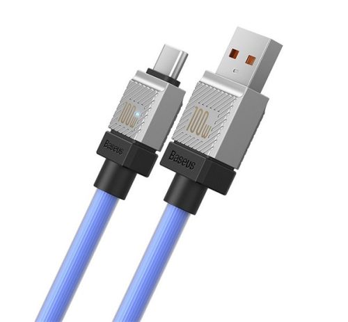 Baseus CoolPlay USB / Type-C töltő- és adatkábel, 100W, 2m, kék