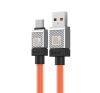 Baseus CoolPlay USB / Type-C töltő- és adatkábel, 100W, 2m, narancs