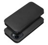 Dual Pocket Apple iPhone 15 Pro flip tok, fekete