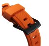 Nomad Rugged Apple Watch 42/44/45/49mm szíj, narancs/fekete