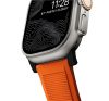 Nomad Rugged Apple Watch 42/44/45/49mm szíj, narancs/fekete