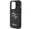 Guess Glitter Script Big 4G Apple iPhone 15 Pro Max hátlap tok, fekete