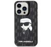 Karl Lagerfeld Monogram Ikonik Apple iPhone 15 Pro Max hátlap tok, fekete