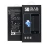 Apple iPhone 15, 5D Full Glue hajlított tempered glass kijelzővédő üvegfólia, fekete