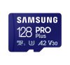 SAMSUNG Memóriakártya, PRO Plus + Reader microSDXC 128GB, CLASS 10, UHS-I, U3, V30, A2, R180/W130