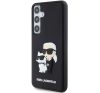 Karl Lagerfeld 3D Rubber Karl&Choupette Samsung Galaxy S24 tok, fekete