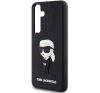 Karl Lagerfeld 3D Rubber Ikonik Samsung Galaxy S24 tok, fekete 