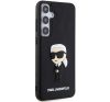 Karl Lagerfeld 3D Rubber Ikonik Samsung Galaxy S24 tok, fekete 