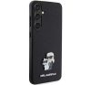 Karl Lagerfeld Saffiano Karl & Choupette Metal Pin Samsung Galaxy S24 tok, fekete