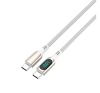 4smarts DigitCord USB / Type-C töltő- és adatkábel, 100W, 3m, fehér