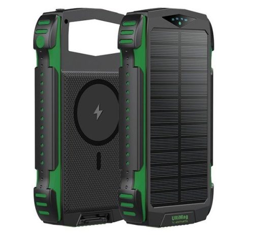 4smarts Rugged TitanPack UltiMag Solar külső akkumulátor,20000mAh, zöld