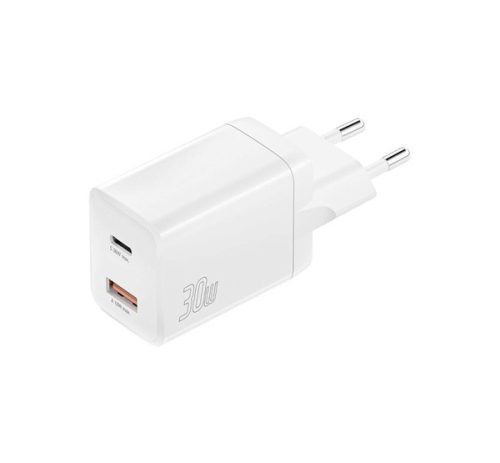 4smarts PDplug Duos töltő adapter, Type-C + USB, 30W, fehér