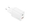 4smarts PDplug Duos töltő adapter, Type-C + USB, 30W, fehér