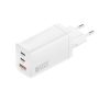 4smarts PDplug Trio töltő adapter, 2xType-C + USB, 45W, fehér