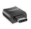 Hoco UA17  OTG adapter USB A - Type C, fekete