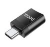 Hoco UA17  OTG adapter USB A - Type C, fekete