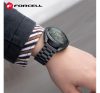 Forcell FS06 Samsung Watch 22mm fém szíj, fekete