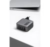 Forcell hálózati gyorstöltő 3xType-C + USB, PD + QC 4.0, 4A, 100W, kék