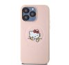 Hello Kitty PU Kitty Asleep Logo Apple iPhone 15 Pro Max MagSafe hátlap tok, rózsaszín